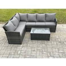 Fimous Rattan Corner Outdoor Lounge Set