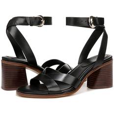 Schnürung - Schwarz Sandaletten Naturalizer 27 EDIT Yumi Ankle Strap Sandals, Black Chocolate Leather, 10.0M Strappy Style, Block Heels, Rubber Outsole Black Chocolate Leather 10.0M