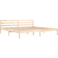 200 cm Sengerammer vidaXL Solid Pine Sengeramme 200x200cm