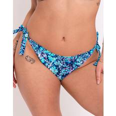 Best Bikini Bottoms Curvy Kate Curvy Kate Mykonos String Bikini Brief Blue Print blue