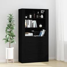 vidaXL Highboard Black Buffet 80x70cm