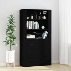 vidaXL Highboard Black Skænk 80x70cm