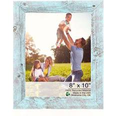 Blue Photo Frames Homeroots 11"X13" Rustic Blue Picture Photo Frame