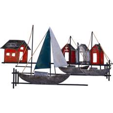 Ship Sailboat Multicolored Wall Decor 32x18cm