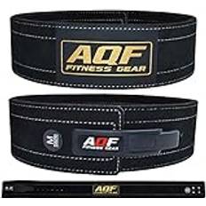 Leather Weight Lifting Belt Black L