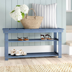 Blue Shoe Racks Bed Bath & Beyond Wooden 2-Shelf Shoe Rack