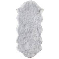 Faux Fur Sheepskin Area Gray