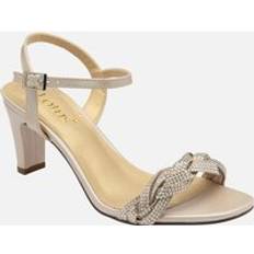 Natural - Women Heeled Sandals Lotus 'Rocca' Microfibre Heeled Sandals Natural