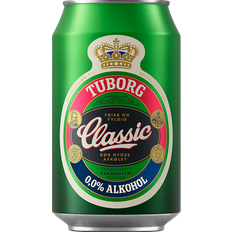 Tuborg Dåse Øl Tuborg Classic 0% 24x33 cl