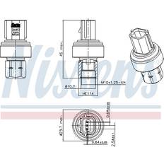 Nissens Pressure Switch Air Conditioning 301057
