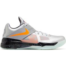 Silver - Women Shoes Nike Zoom KD 4 All Star Galaxy 2024 - Metallic Silver/Total Orange/Dark Grey