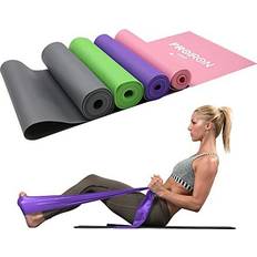 Fitness Proiron Resistance Bands, Exercise Bands for Strength Training, Yoga, Pilates, Stretching, Home Gym Workout, Latex-Free, Upper Lower Body, Light