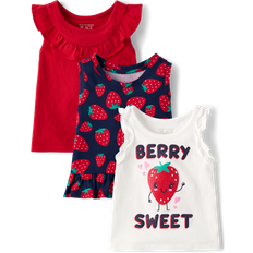 The Children's Place 18-24M Tank Tops The Children's Place Kid's Strawberry Tank Top 3-pack - Tidal