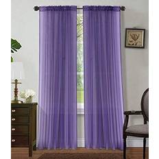 Curtains & Accessories Sapphire Home Sapphire Home 2 Panels Window Sheer