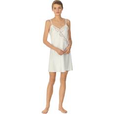 White Nightgowns Lauren Ralph Lauren Double Strap Chemise