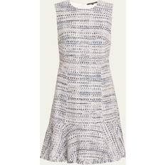 Kobi Halperin Reed Tweed Flounce Hem Dress