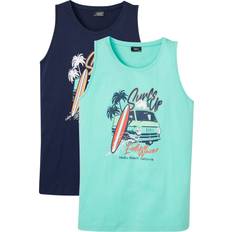 Linen Tank Tops Bonprix Lot de 2 débardeurs en coton