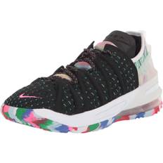 Multicoloured Basketball Shoes Nike LeBron 18 James Gang - Black/White/Pink