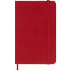 Red Calendars Moleskine 2025 12-Month Weekly Pocket Hardcover 9x14 cm