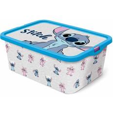 Stor Stitch and Angel Book Grey Storage Box 13L