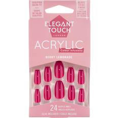 Elegant Touch False Nails Acrylic Colour Infusions Berry Lemonade