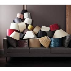Zipcode Design Dark Grey Cylinder Cotton Lamp 23cm H x 40cm W x 40cm D Shade