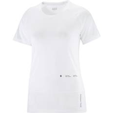 Salomon Damen Cross Run GFX T-Shirt weiss