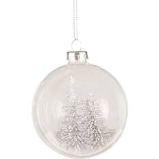 Transparent Christmas Decorations Alpine Lodge Open Front Bauble Christmas Tree Ornament