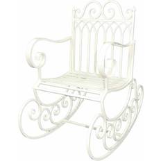 White Rocking Chairs Ascalon Gothic Cream Rocking Chair