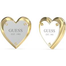 Ohrringe Guess Two Tone Heart Lock 12mm Stud Earrings