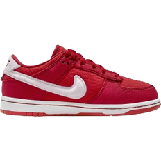 Children's Shoes Nike Dunk Low PS - Fire Red/Light Crimson/White/Pink Foam