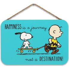 Open Road Brands Peanuts Charlie Happiness is a Journey Wall Decor