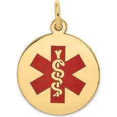 Macy's Charms & Pendants Macy's 14k Red Enamel Medical Jewelry Pendant XM407