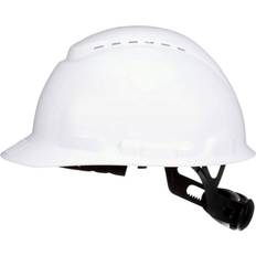 Safety Helmets 3M SecureFit 4-Point Ratchet Hard Hat White Vented