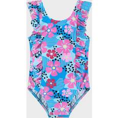 Florals Children's Clothing Andy & Evan Infant Aqua Floral Print One-Piece Swimsuit Blue, 18-24M Maisonette