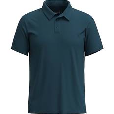 Smartwool Polotrøjer Smartwool S/S Polo Merino/Cotton Merino-shirt blå