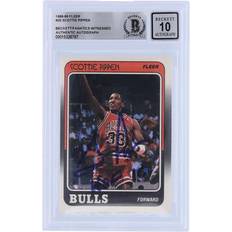 Fleer "Scottie Pippen Chicago Bulls Autographed 1988-89 Fleer #20 Beckett Fanatics Witnessed Authenticated Rookie Card with "HOF 10" Inscription"