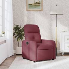 Fotstöd Fåtöljer vidaXL Vinröd Tyg Reclinerfåtölj Fåtölj