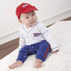 Baby Aspen Big Dreamzzz Baby Baseball 3-Piece Layette Set Personalization Available