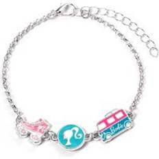 Barbie Skates Camper van Charm Bracelet Silver