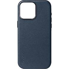 Decoded iPhone 15 Pro Cover Leather Backcover True Navy