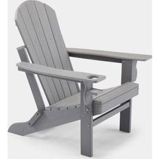 Garden Chairs VonHaus Grey Folding Garden