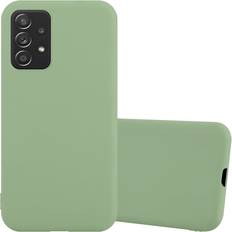 Cadorabo Green Case for Samsung Galaxy A52 4G 5G A52s Cover Protection TPU Silicone Gel Back case Candy Design