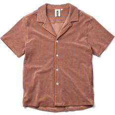 Bongusta Naram Shirt - Camel/Ultramarine Blue
