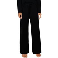 Pants Natural Reflections Sweater-Knit Wide-Leg Lounge Pants for Ladies Anthracite