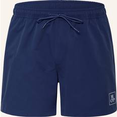 Marc O'Polo Maillots de bain Marc O'Polo Shorts de bain 'Essentials' - Bleu Marine/Blanc