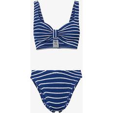 Polyester Bikini Sets Hunza G Navy Bonnie Bikini Navy/White Stripe UNI