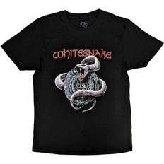 Silver - Unisex T-shirts Gildan Silver Snake Band Logo T Shirt - Black