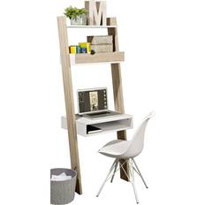 Retractable Drawers Shelves SoBuy Ladder White Wall Shelf 65cm