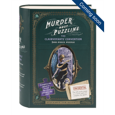 Chronicle Books Murder Most Puzzling The Clairvoyants' Convention 500-Piece Puzzle